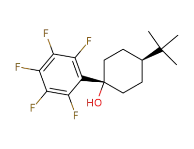 trans-1-pentafluorophenyl-4-tert-butylcyclohexanol