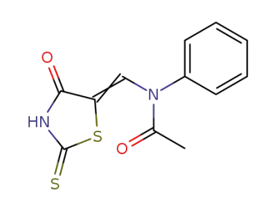 <i>N</i>-(4-oxo-2-thioxo-thiazolidin-5-ylidenemethyl)-<i>N</i>-phenyl-acetamide